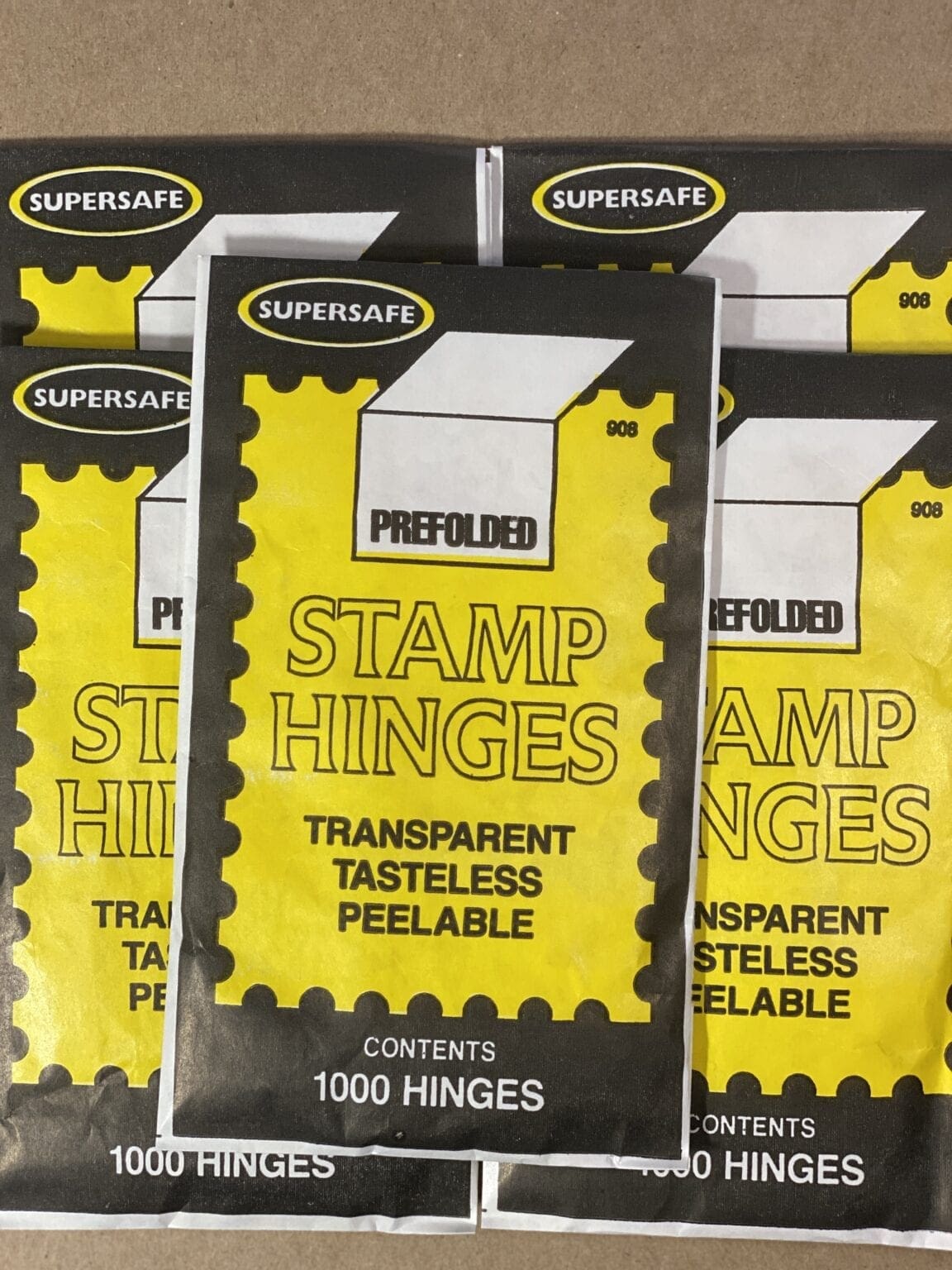 Supersafe PreFolded Stamp Hinges 5 Pack Deal *FREE SHIPPING