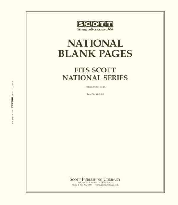 Scott national Blank pages